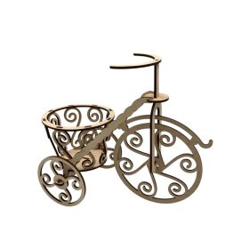 Mini retro tricikli dekoráció
