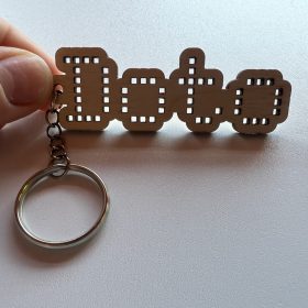 Egyedi névkulcstartó – Pixel