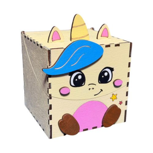 Cuki állatos fadoboz 10 cm