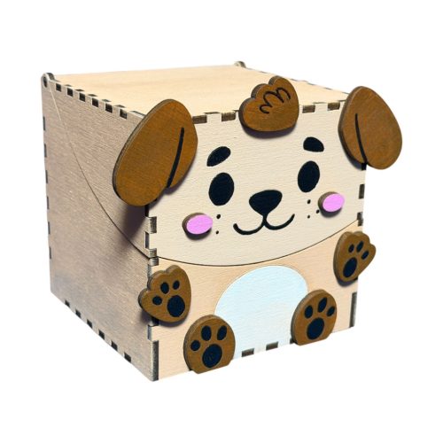 Cuki állatos fadoboz 10 cm