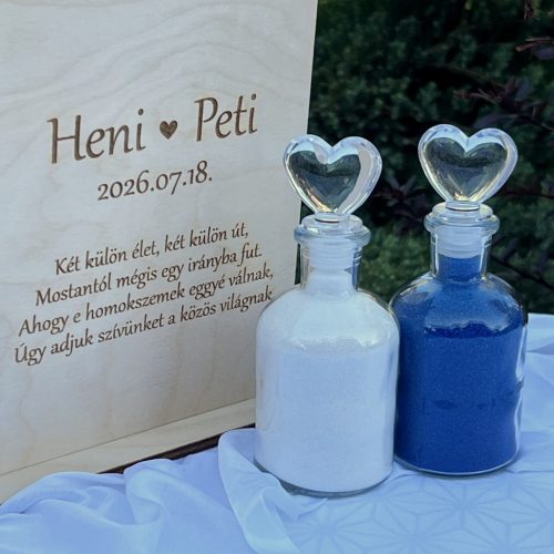 Homok ceremónia szett  (27 x 16 x 15 cm) teljes csomag