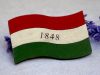 Kézműves zászló alakú kokárda – Fa Kitűző 